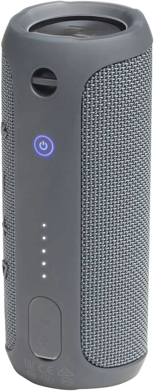 اسپیکر بلوتوثی قابل حمل JBL Flip Essential با باتری قابل شارژ، مشکی متالیک