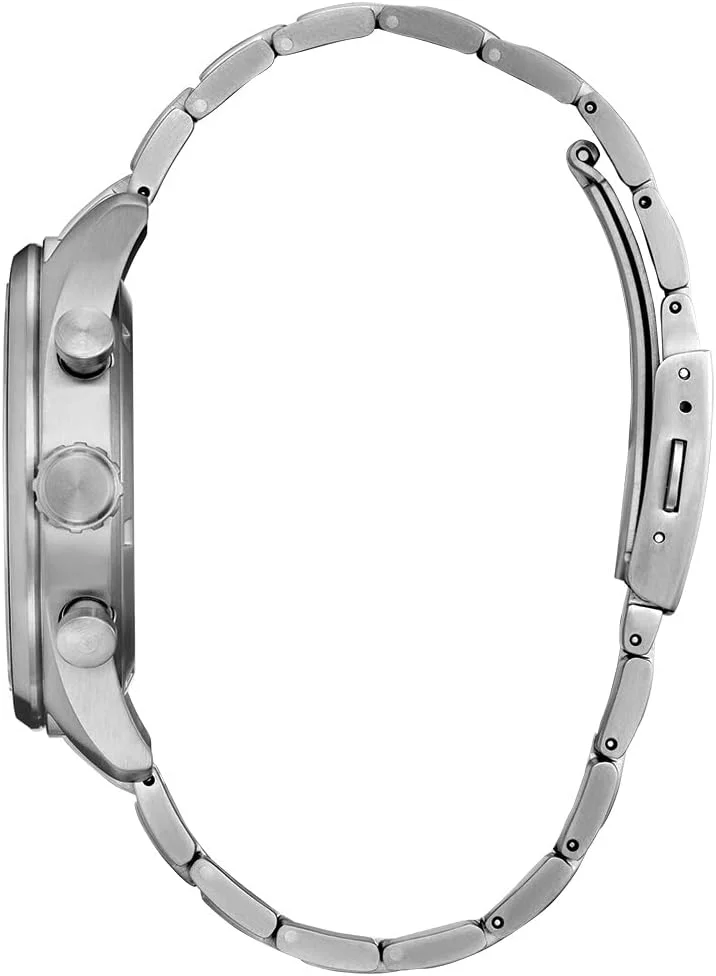 ساعت مچی مردانه سیتیزن اکو-درایو ویکندر گریسون کرونوگراف فیلد با بدنه سوپر تیتانیوم، صفحه آبی (مدل: AT2480-57L)