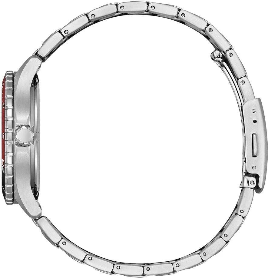 ساعت مچی سیتیزن اکو-درایو خورشیدی 36 میلیمتری با بند استیل نقرهای/سبز مدل AW1828-80X ساعت مچی سیتیزن اکو-درایو خورشیدی 36 میلیمتری با بند استیل نقرهای/سبز مدل AW1828-80X