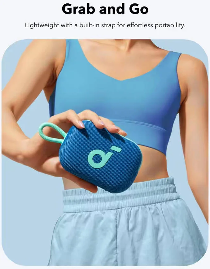 اسپیکر بلوتوثی قابل حمل انکر Soundcore Select 4 Go، صدای پرطراوت 5 واتی، اکولایزر 9 باندی قابل تنظیم، استریو بی سیم واقعی، محافظت کامل IP67 و شناور، تا 20 ساعت پخش، آبی | A31X1 اسپیکر بلوتوثی قابل حمل انکر Soundcore Select 4 Go، صدای پرطراوت 5 واتی، اکولایزر 9 باندی قابل تنظیم، استریو بی سیم واقعی، محافظت کامل IP67 و شناور، تا 20 ساعت پخش، آبی | A31X1