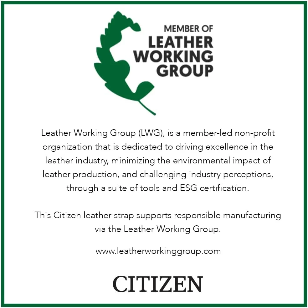 ساعت مچی مردانه سیتیزن کلاسیک اکو-درایو با بند چرمی، سه عقربه و نمایشگر تاریخ