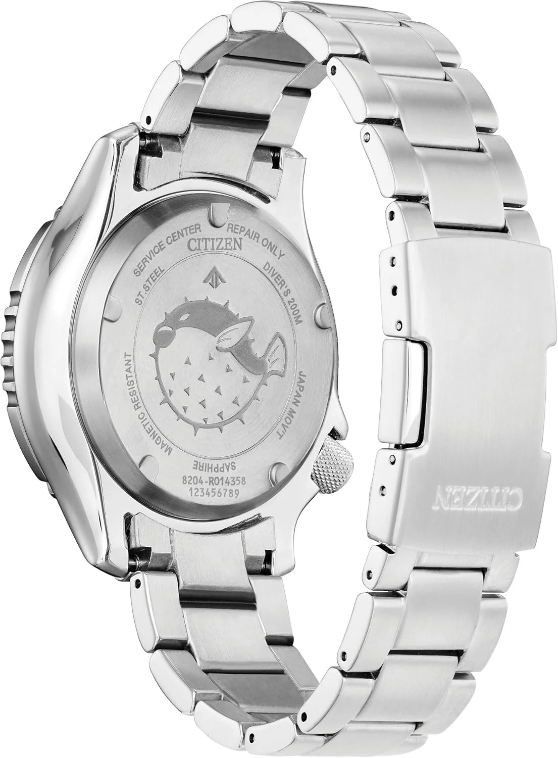 ساعت مچی مردانه سیتیزن اکو-درایو Promaster Dive Fugu اتوماتیک استیل ضد زنگ، شبتاب، مطابق با استاندارد ISO ساعت مچی مردانه سیتیزن اکو-درایو Promaster Dive Fugu اتوماتیک استیل ضد زنگ، شبتاب، مطابق با استاندارد ISO