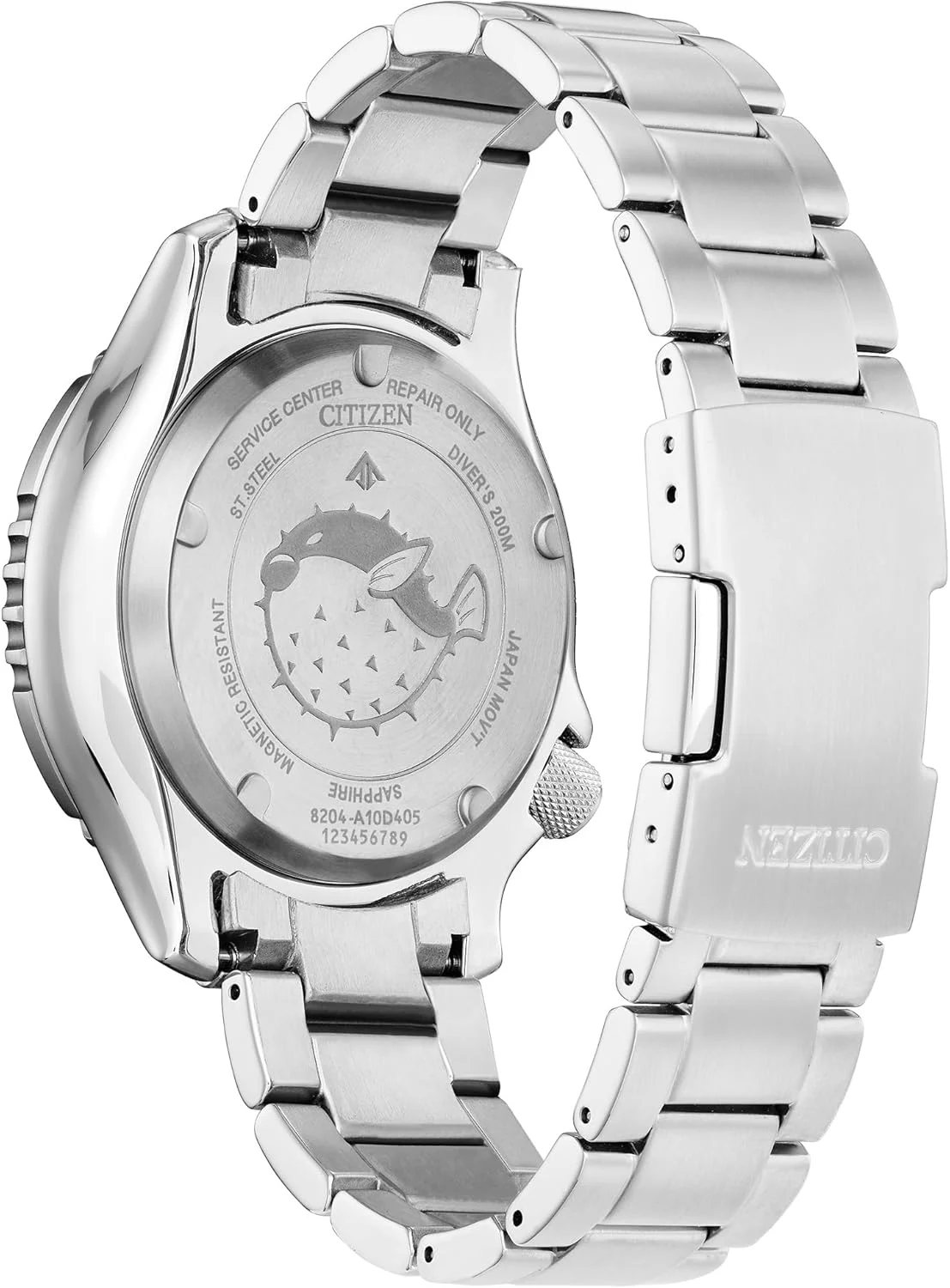 ساعت مچی مردانه سیتیزن اکو-درایو Promaster Dive Fugu اتوماتیک استیل ضد زنگ، شب تاب، مطابق با استاندارد ISO