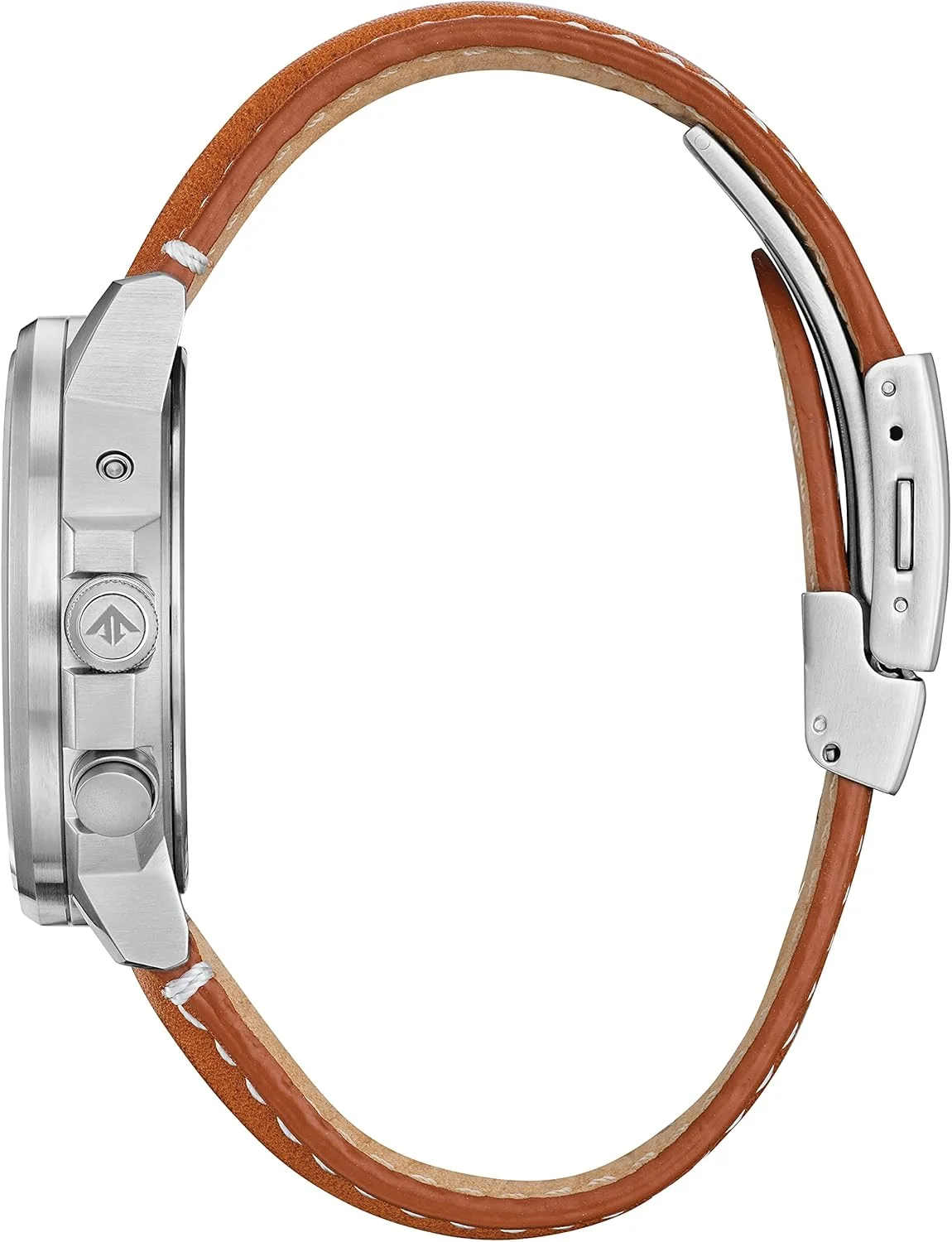 ساعت مردانه سیتیزن اکو-درایو پرومستر ایر اسکایهاوک، بند چرمی قهوه ای (مدل: CB0241-00L)، نقره ای، فناوری زمان‌سنجی اتمی پرومستر ایر اسکایهاوک با تقویم دائمی اسپرت