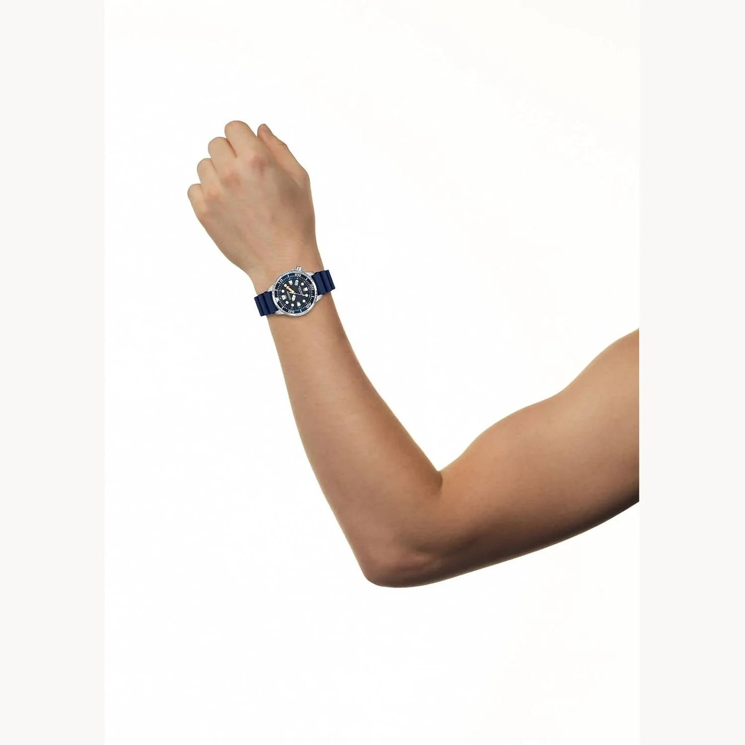 ساعت غواصی سیتیزن Promaster Dive Eco-Drive، سه عقربه، نمایش تاریخ، دارای گواهینامه ISO، عقربه ها و نشانگرهای شب تاب، زه چرخان