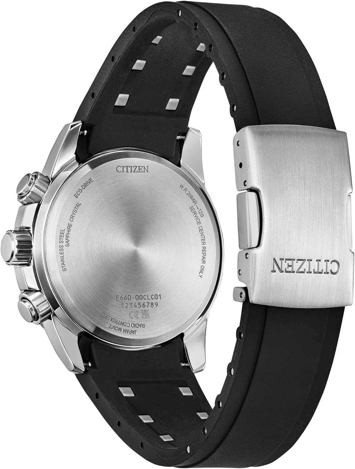 ساعت مردانه سیتیزن اکو-درایو اسپرت لاکچری PCAT، بند استیل ضد زنگ و پلی یورتان، کرنوگراف، زمانسنجی اتمی (مدل: CB5970-02H) ساعت مردانه سیتیزن اکو-درایو اسپرت لاکچری PCAT، بند استیل ضد زنگ و پلی یورتان، کرنوگراف، زمانسنجی اتمی (مدل: CB5970-02H)