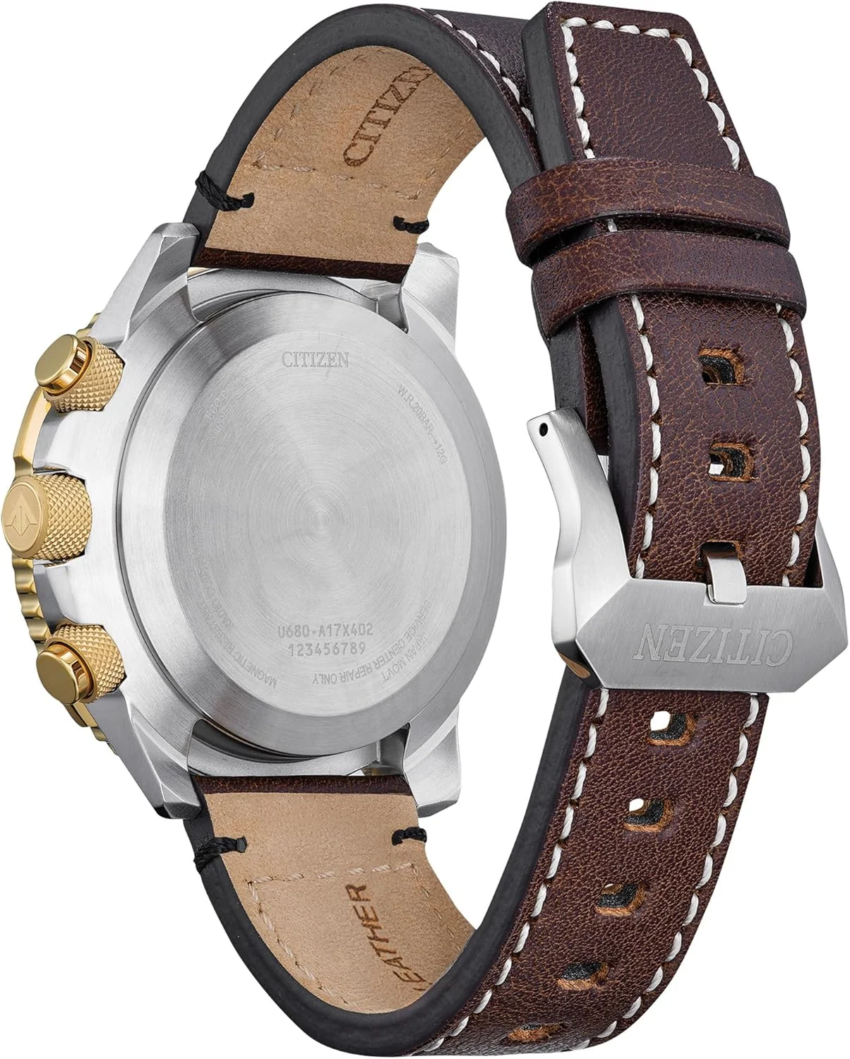 ساعت مردانه سیتیزن اکو-درایو پرومستر اسکایهاوک A-T، صفحه قهوه ای، بند چرمی قهوه ای، زمان سنجی اتمی (مدل: JY8084-09H) ساعت مردانه سیتیزن اکو-درایو پرومستر اسکایهاوک A-T، صفحه قهوه ای، بند چرمی قهوه ای، زمان سنجی اتمی (مدل: JY8084-09H)