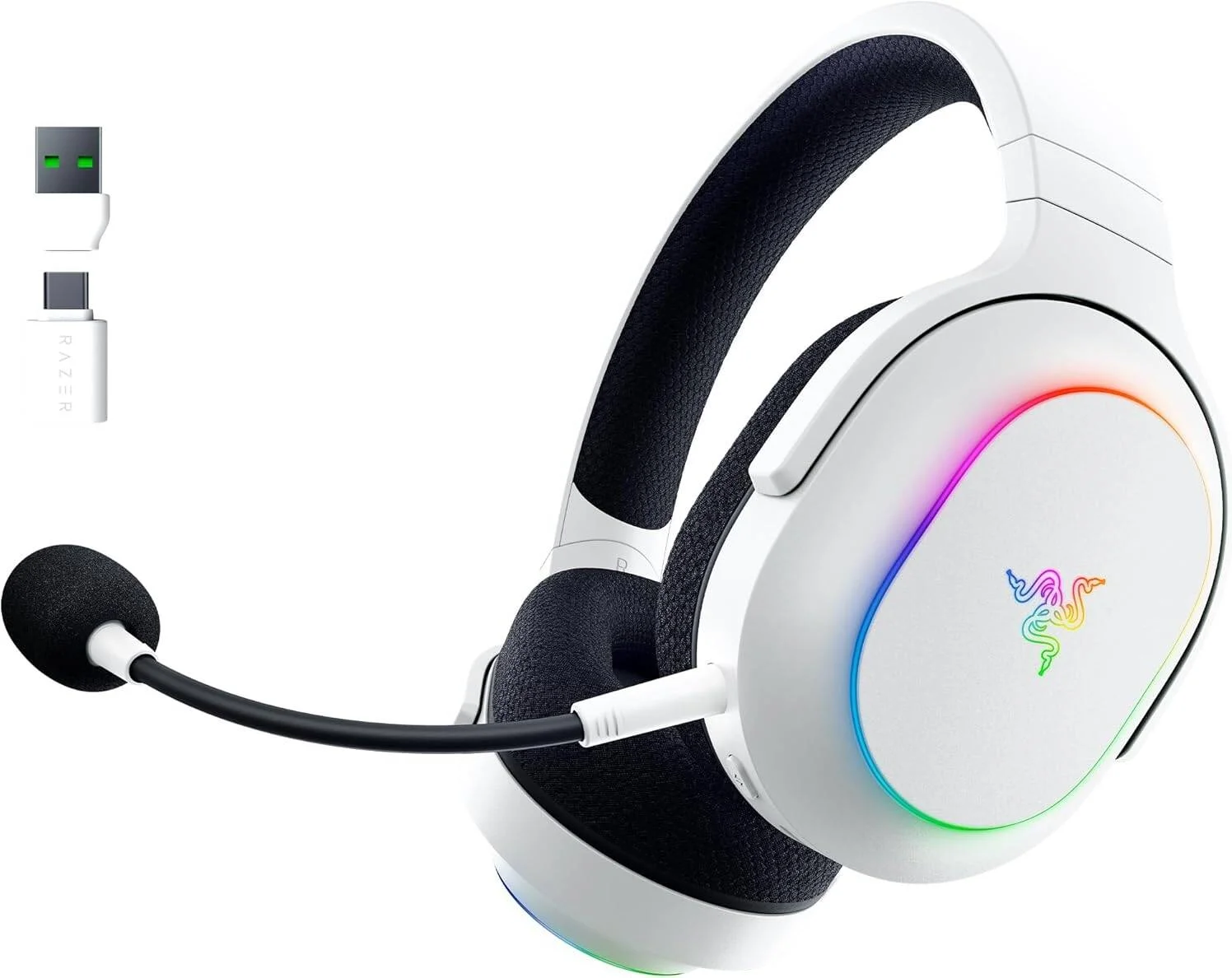 هدست گیمینگ Razer Barracuda X Chroma، درایورهای 40 میلیمتری Razer TriForce، میکروفون کاردیوئید جداشدنی Razer HyperClear، صدای فراگیر 7.1، نورپردازی 6 ناحیهای کاپ گوشی، سفید | RZ04-05220200-R3M1 هدست گیمینگ Razer Barracuda X Chroma، درایورهای 40 میلیمتری Razer TriForce، میکروفون کاردیوئید جداشدنی Razer HyperClear، صدای فراگیر 7.1، نورپردازی 6 ناحیهای کاپ گوشی، سفید | RZ04-05220200-R3M1