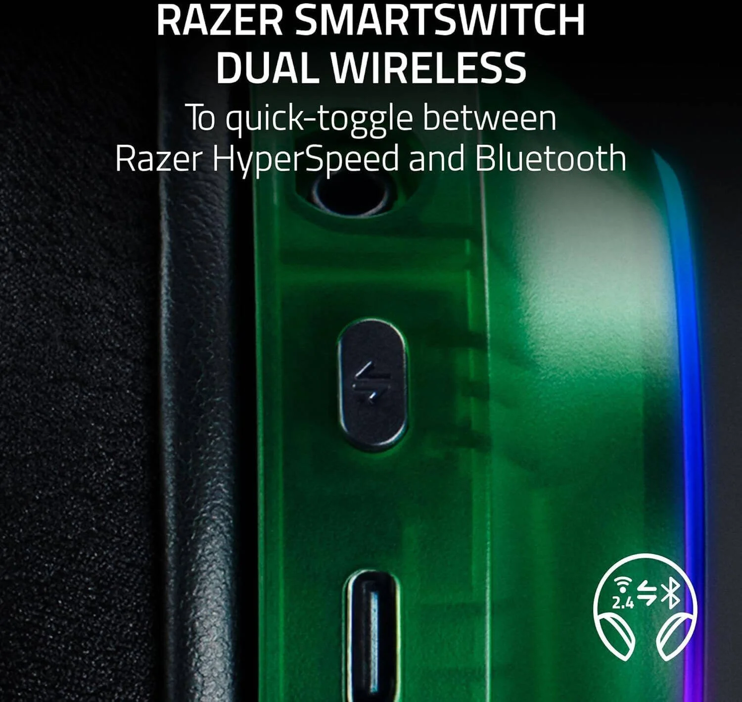 هدست گیمینگ بیسیم ریزر Barracuda X Chroma، درایور 40 میلیمتری Razer TriForce، میکروفون کاردیوئید جداشدنی Razer HyperClear، صدای فراگیر 7.1، نورپردازی 6 ناحیهای کاپ گوشی، نسخه Phantom Green | RZ04-05220300-R3M1 هدست گیمینگ بیسیم ریزر Barracuda X Chroma، درایور 40 میلیمتری Razer TriForce، میکروفون کاردیوئید جداشدنی Razer HyperClear، صدای فراگیر 7.1، نورپردازی 6 ناحیهای کاپ گوشی، نسخه Phantom Green | RZ04-05220300-R3M1