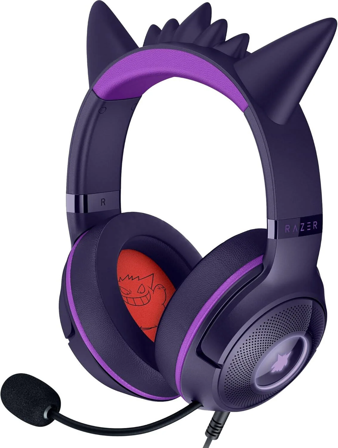 هدست گیمینگ Razer Kraken Kitty V2، درایور 40 میلیمتری TriForce، میکروفون HyperClear Cardioid، یک جهته، نورپردازی Chroma RGB، اتصال USB Type-A، نسخه Gengar Pokemon | RZ04-04730300-R3M1 هدست گیمینگ Razer Kraken Kitty V2، درایور 40 میلیمتری TriForce، میکروفون HyperClear Cardioid، یک جهته، نورپردازی Chroma RGB، اتصال USB Type-A، نسخه Gengar Pokemon | RZ04-04730300-R3M1