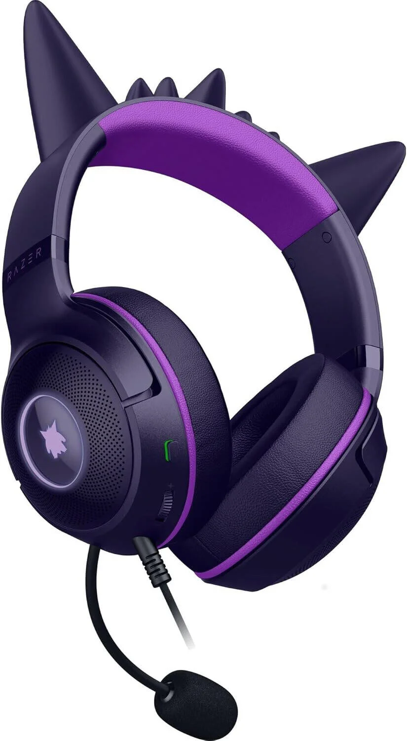 هدست گیمینگ Razer Kraken Kitty V2، درایور 40 میلیمتری TriForce، میکروفون HyperClear Cardioid، یک جهته، نورپردازی Chroma RGB، اتصال USB Type-A، نسخه Gengar Pokemon | RZ04-04730300-R3M1 هدست گیمینگ Razer Kraken Kitty V2، درایور 40 میلیمتری TriForce، میکروفون HyperClear Cardioid، یک جهته، نورپردازی Chroma RGB، اتصال USB Type-A، نسخه Gengar Pokemon | RZ04-04730300-R3M1