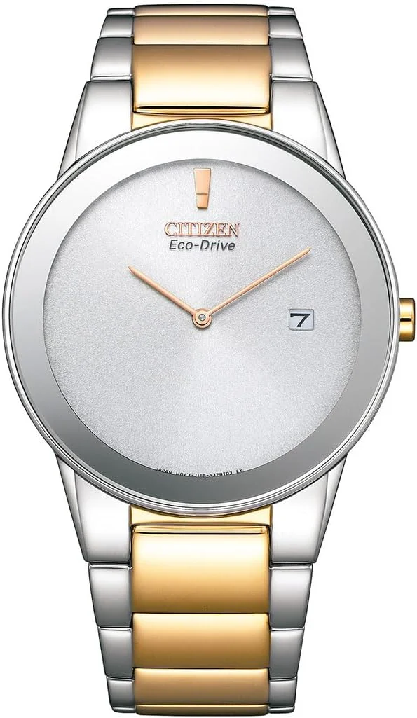 ساعت مردانه سیتیزن اکو-درایو صفحه سبز - AU1064-85A، نقره ای، مدرن