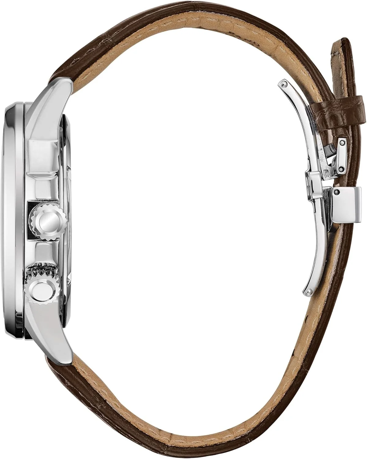 ساعت مچی مردانه سیتیزن مدل کلاسیک Calendrier Eco-Drive، نمایش 12/24 ساعته، نمایشگر 3 عقربه روز و تاریخ، شیشه معدنی ضد انعکاس، عقربه های شب تاب