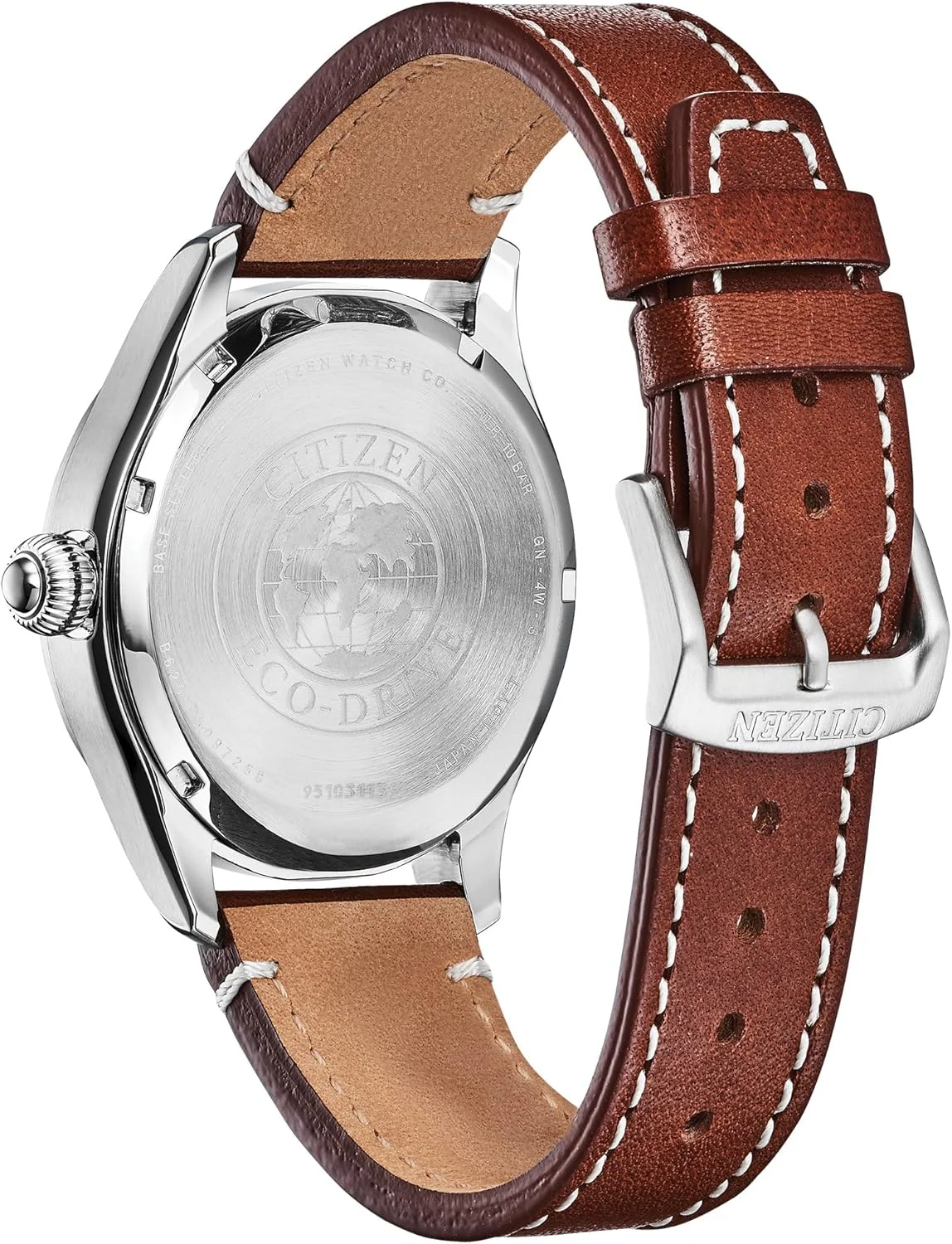 ساعت مچی مردانه سیتیزن مدل Garrison با بند چرمی، نشانگرهای اعداد عربی، استیل ضد زنگ، مناسب فعالیت های ورزشی و استفاده روزمره ساعت مچی مردانه سیتیزن مدل Garrison با بند چرمی، نشانگرهای اعداد عربی، استیل ضد زنگ، مناسب فعالیت های ورزشی و استفاده روزمره