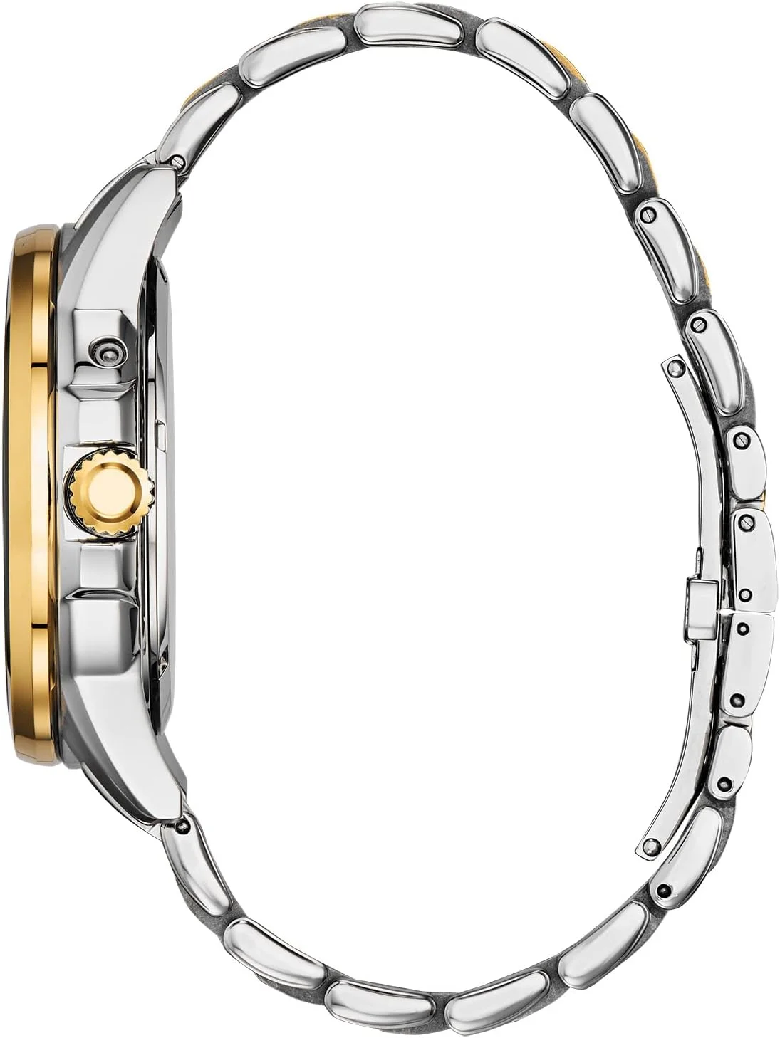 ساعت مردانه سیتیزن Calendrier Eco-Drive، استیل ضد زنگ، دستبند دو رنگ، صفحه آبی