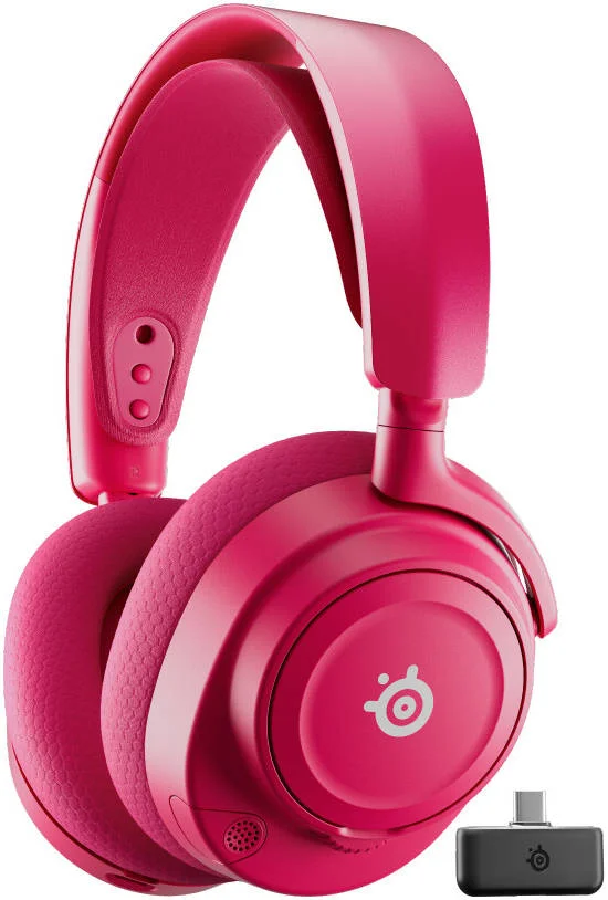 هدست گیمینگ بیسیم SteelSeries Arctis Nova 7P Gen 2، نسخه Playstation، درایورهای مغناطیسی نئودیمیوم، صدای فضایی 360 درجه، میکروفون حذف نویز، عمر باتری 50 ساعته، سرخابی | 61746 هدست گیمینگ بیسیم SteelSeries Arctis Nova 7P Gen 2، نسخه Playstation، درایورهای مغناطیسی نئودیمیوم، صدای فضایی 360 درجه، میکروفون حذف نویز، عمر باتری 50 ساعته، سرخابی | 61746