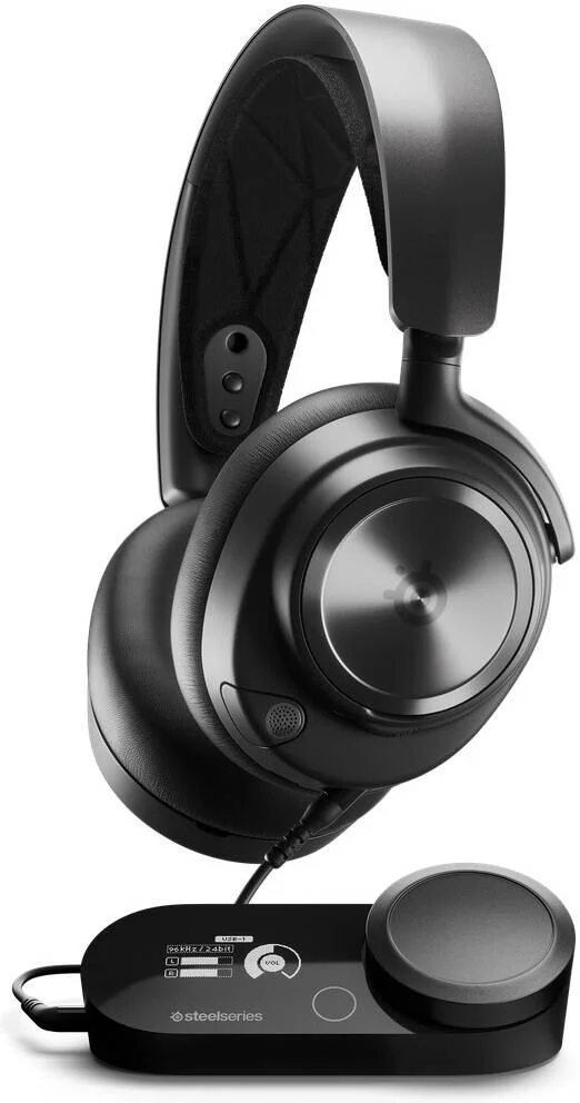 هدست گیمینگ سیمی چند منظوره SteelSeries Arctis Nova Pro، میکروفون داخلی، امپدانس 38 اهم، پاسخ فرکانسی 10-40000 هرتز، میکروفون Clear Cast Gen 2، برای PC / PS5 / PS4، مشکی | 61527 هدست گیمینگ سیمی چند منظوره SteelSeries Arctis Nova Pro، میکروفون داخلی، امپدانس 38 اهم، پاسخ فرکانسی 10-40000 هرتز، میکروفون Clear Cast Gen 2، برای PC / PS5 / PS4، مشکی | 61527