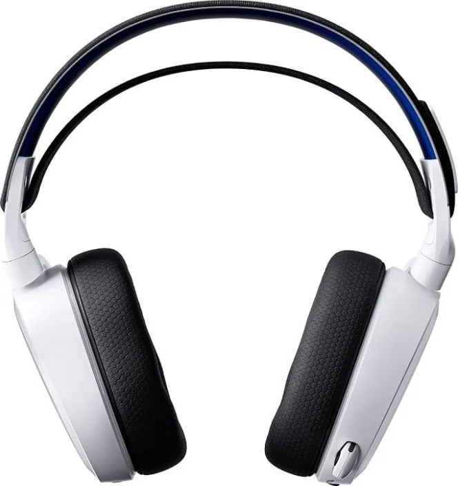 هدست گیمینگ بی‌سیم SteelSeries Arctis 7P - 2.4 GHz بدون افت کیفیت - برای پلی استیشن 5 و پلی استیشن 4 | سفید - 61467