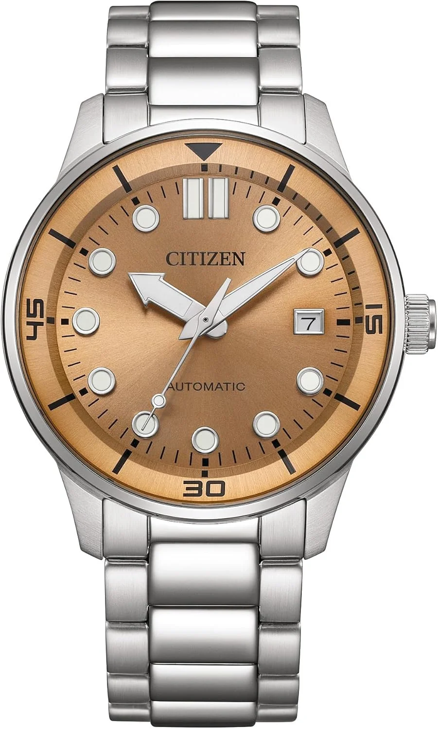 ساعت مچی مردانه سیتیزن آنالوگ با صفحه برنزی مدل NJ0191-83X، برنزی