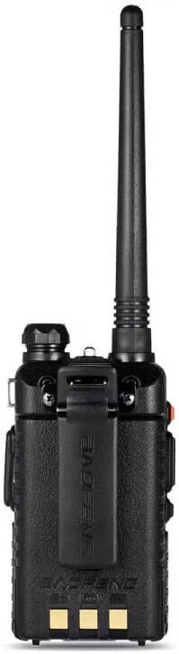 رادیو دو طرفه قابل حمل آنالوگ BaoFeng UV-5R، دو باند (VHF/UHF)، 50-55 هرتز، باتری 1500 میلی آمپر ساعت، فرستنده و گیرنده دستی جمع و جور، با کیفیت بالا و قابل اعتماد، مشکی | UV-5R