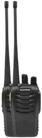 دستگاه رادیویی قابل حمل آنالوگ BAOFENG BF-888SD، فرکانس 400-480 مگاهرتز، 16 کانال، دارای گیره کمربند، چراغ قوه، فعال سازی صوتی، برد تا 7 کیلومتر، توان 2 وات، باتری 1500 میلی آمپر، بسته 2 عددی، مشکی | BF-888SD