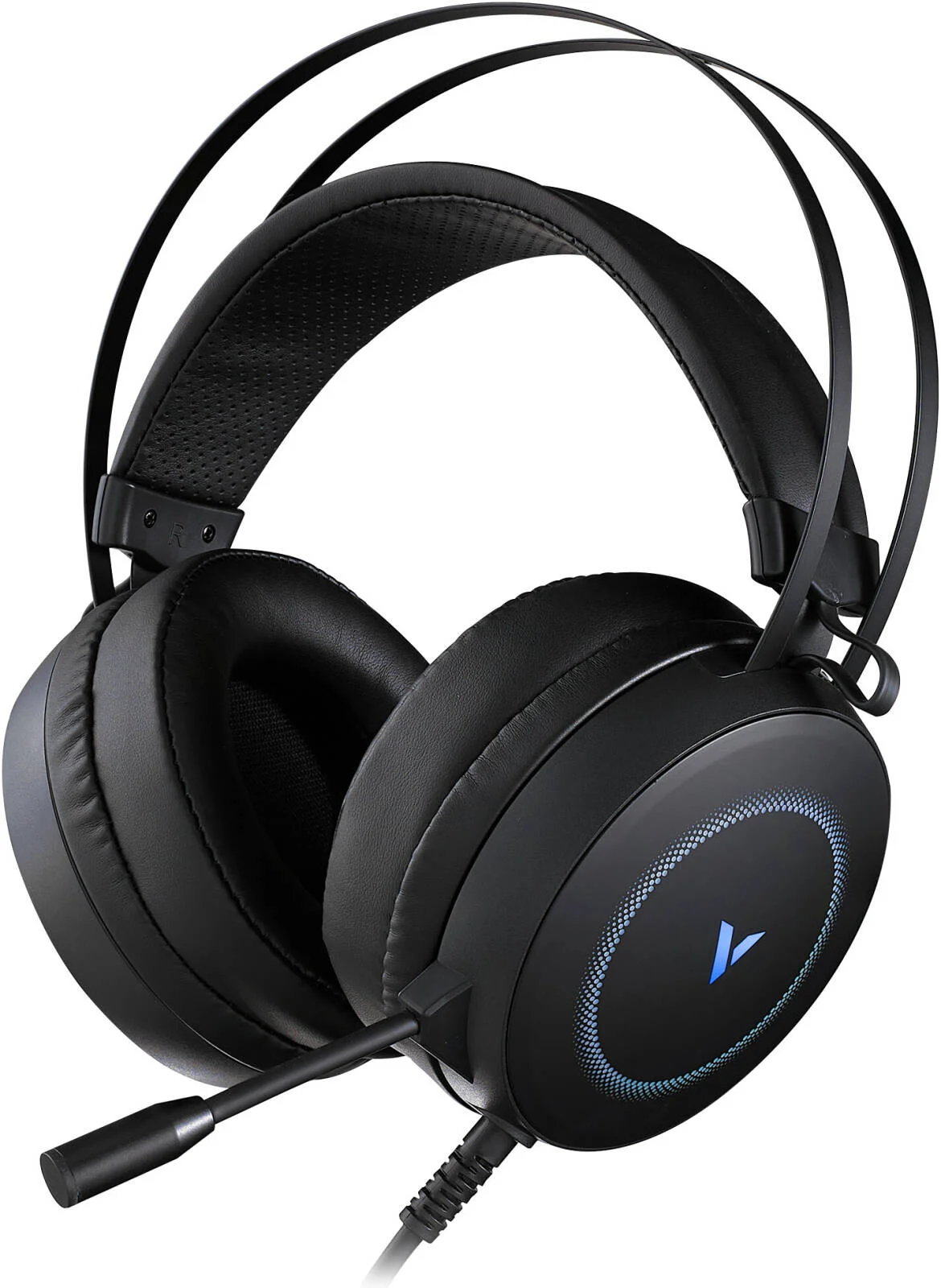 هدفون گیمینگ Rapoo VH160، درایور 50 میلی‌متری، میکروفون با قابلیت حذف نویز ENC، الگوی دریافت 360 درجه، صدای فراگیر 7.1، مشکی | 19973