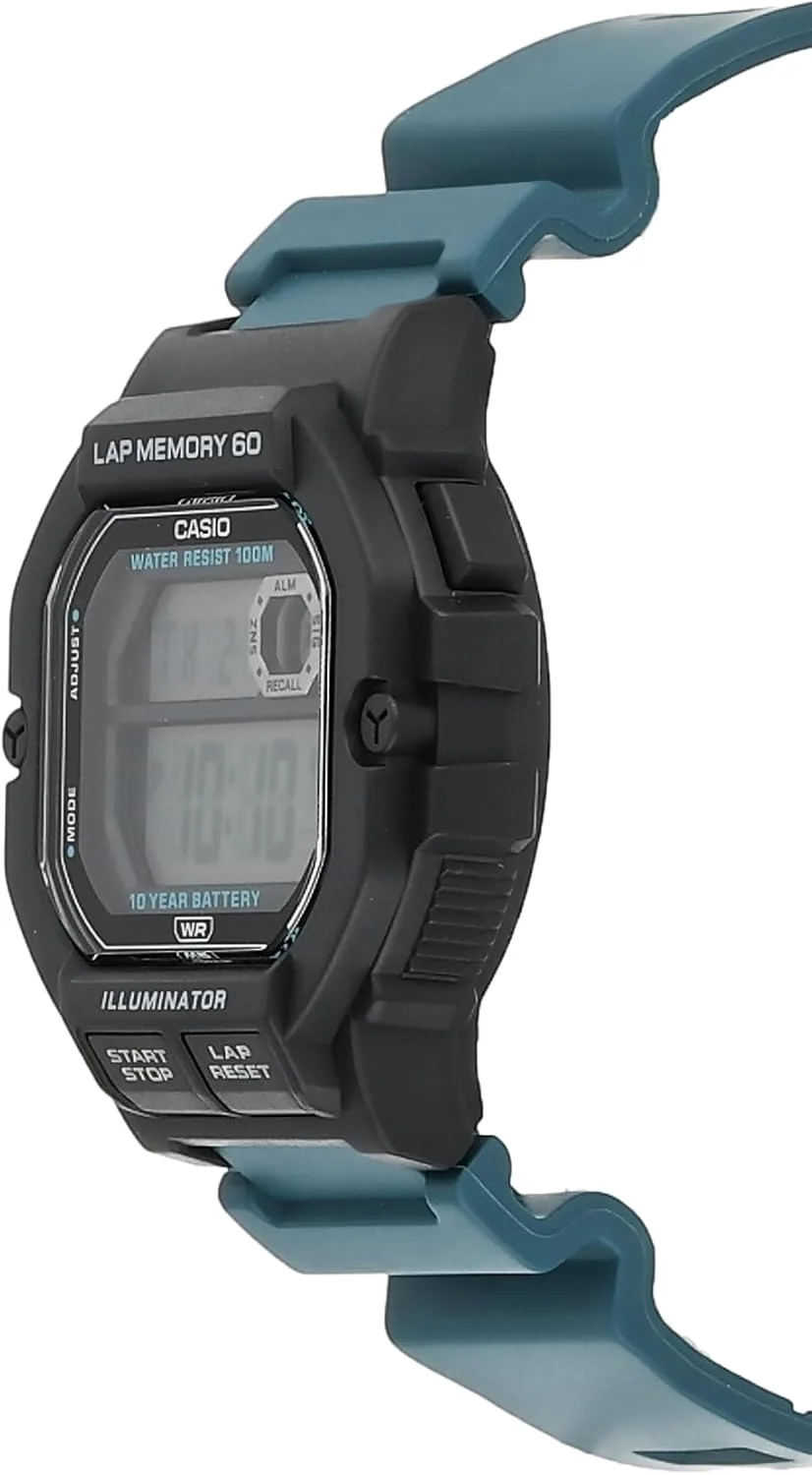 ساعت دیجیتال کاسیو سری WS1300H | مقاومت در برابر آب تا 100 متر | نور پس زمینه LED | کرنومتر 1/100 ثانیه | نمودار جزر و مد | تایمر شمارش معکوس | چراغ LED | هشدارهای چند منظوره | باتری 10 ساله