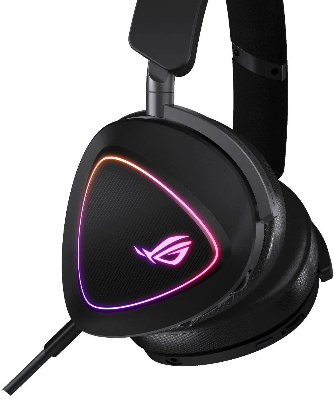 هدست گیمینگ ایسوس ROG Delta II، درایورهای دیافراگمی تیتانیومی 50 میلی‌متری، میکروفون بوم 10 میلی‌متری، حذف نویز فعال، اتصال سه حالته، ظرفیت باتری 1800 میلی‌آمپر ساعت، مشکی | 90YH03W0-BHUA00