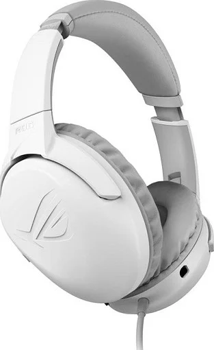 هدست گیمینگ ایسوس ROG Strix Go Core Moonlight White، صدای Hi-Res، جک 3.5 میلی‌متری، کنترل صدا و میکروفون، سازگار با PC، PS5، Xbox One، Nintendo Switch و دستگاه‌های موبایل | 90YH0381-B1UA00
