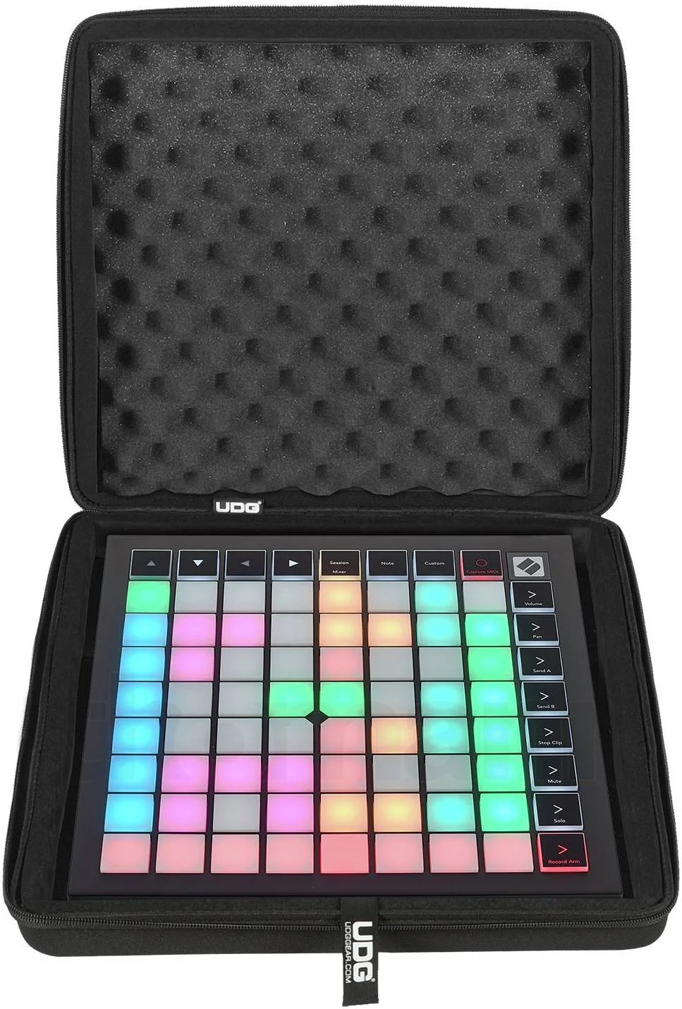 کیف هارد UDG Creator برای Novation Launchpad X، فوم EVA قالب‌گیری شده Durashock، زیپ با دستگیره آسان، دسته حمل راحت، مشکی | U8487BL