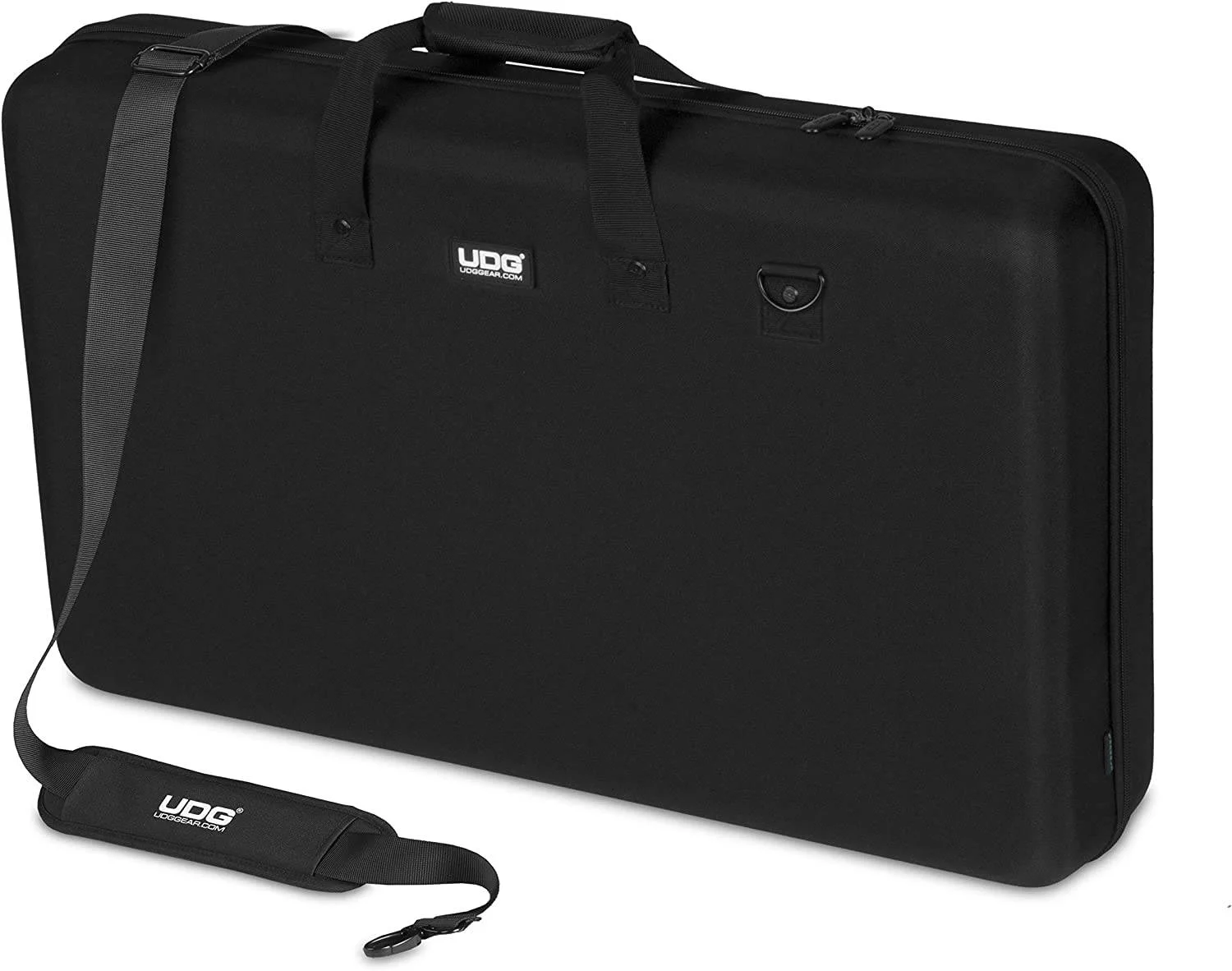 کیف هارد UDG Creator برای پایونیر DDJ-REV7، فوم EVA قالب‌گیری شده Durashock، فضای داخلی پشمی نرم، دسته مقاوم، سرزیپ‌های با طراحی آسان، دارای بند شانه، مشکی | U8317BL