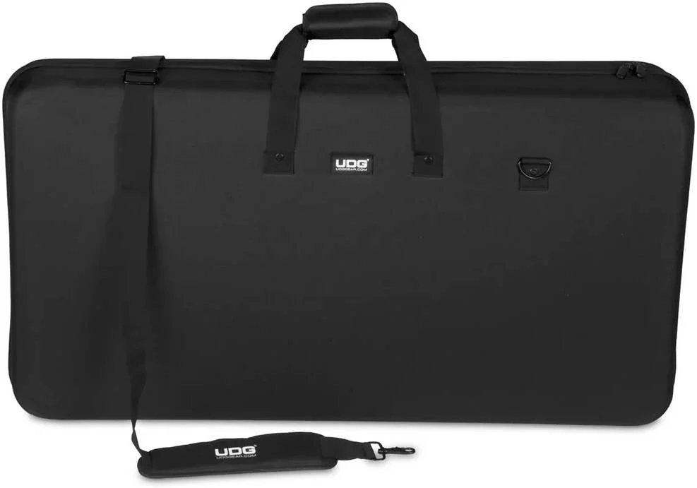 کیف حمل کنترلر UDG مدل Gear Creator Controller Hardcase 2XL MK2، فوم EVA قالب‌گیری شده Durashock، روکش نایلونی لمینت شده ضد آب، فضای داخلی Egg Crate، زیپ با دستگیره آسان، دستگیره حمل و بند شانه، مشکی | U8304BL