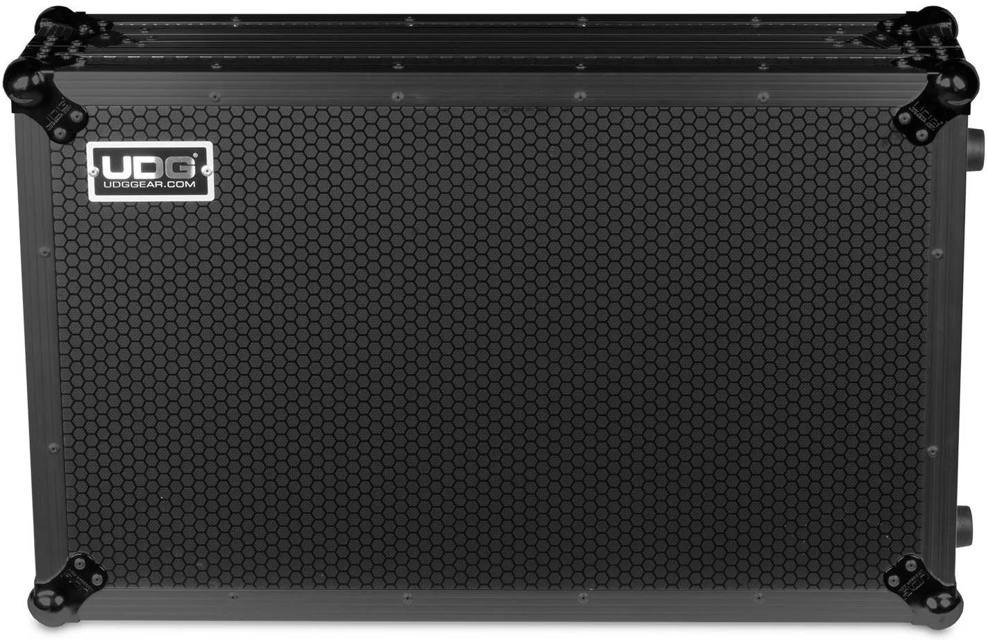 کیف حمل و نقل مقاوم UDG Ultimate، مناسب برای Pioneer DDJ-REV7، دارای جای لپ‌تاپ + چرخ، پنل دسترسی جلویی قابل جابجایی، ساختار مقاوم، پرچ‌های لنگر دوگانه، مشکی | U91077BL