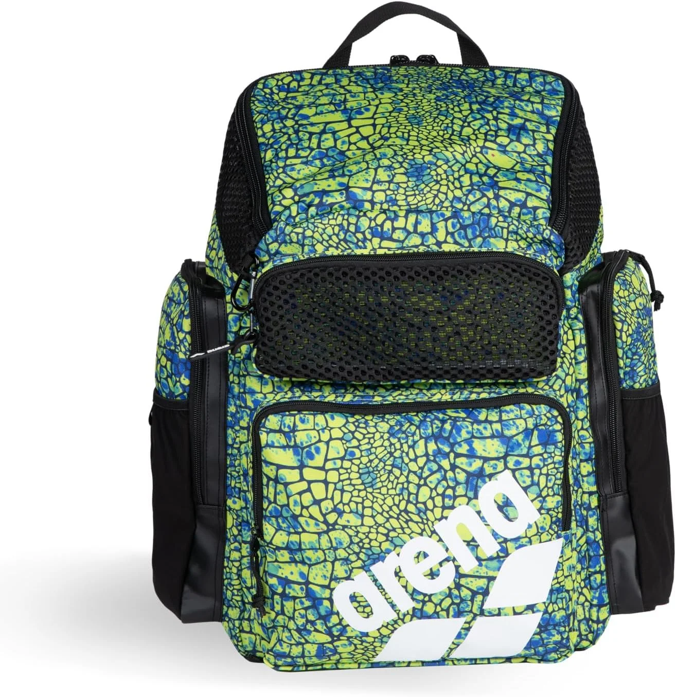 کوله پشتی بزرگ آرنا مدل One Go مناسب ورزشکاران و شناگران، کوله پشتی چند منظوره برای باشگاه و تمرین، کیف شنا برای آقایان و بانوان، 45 لیتر، طرح پوست ماری سبز کوله پشتی بزرگ آرنا مدل One Go مناسب ورزشکاران و شناگران، کوله پشتی چند منظوره برای باشگاه و تمرین، کیف شنا برای آقایان و بانوان، 45 لیتر، طرح پوست ماری سبز