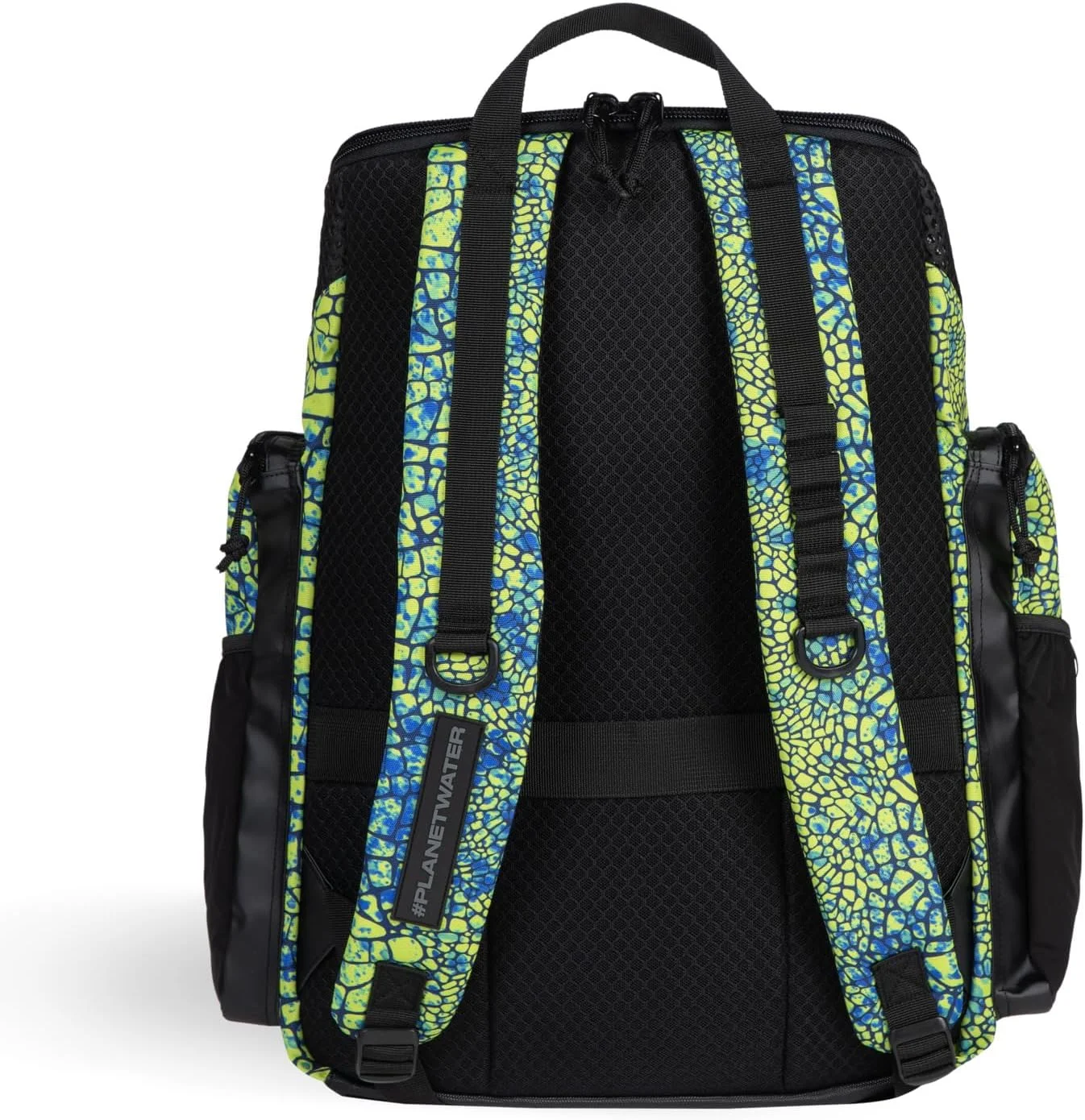 کوله پشتی بزرگ آرنا مدل One Go مناسب ورزشکاران و شناگران، کوله پشتی چند منظوره برای باشگاه و تمرین، کیف شنا برای آقایان و بانوان، 45 لیتر، طرح پوست ماری سبز