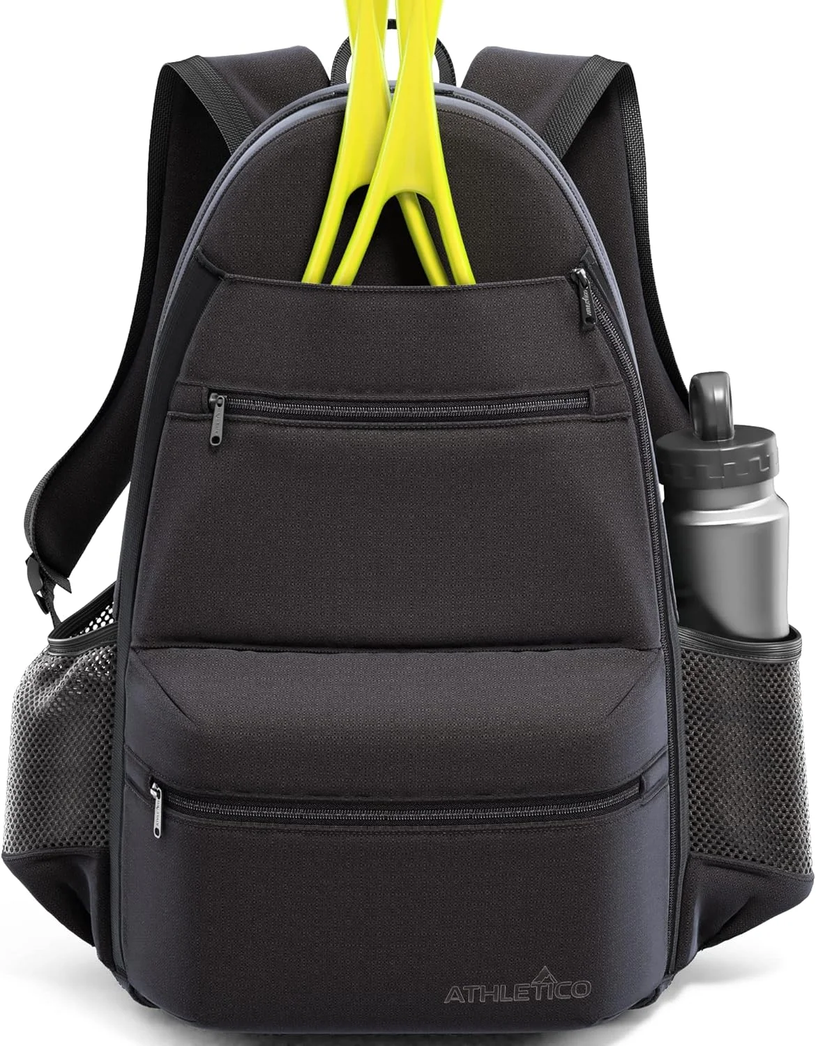 کیف تنیس Athletico City - کوله پشتی تنیس برای آقایان و بانوان، مناسب برای 2 راکت تنیس و کفش - کیف های تنیس با نگهدارنده راکت برای تنیس، پیکلبال، اسکواش و بدمینتون - کیف های تنیس زنانه