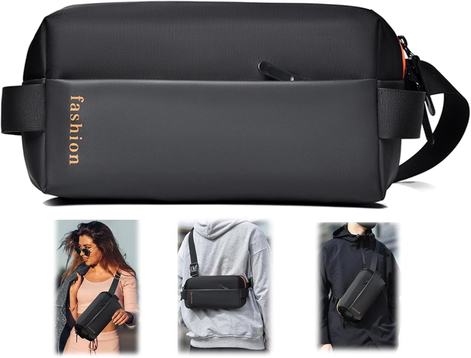 کیف کمری جمع و جور Azonee، کوله پشتی سبک و مینیمالیستی برای سفر، کار، باشگاه و ورزش، کوله پشتی شانه ای چند منظوره