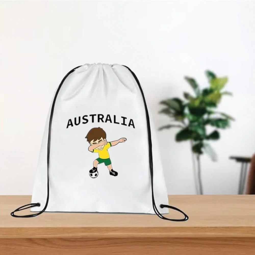 کیف بندکشی استرالیا برای طرفداران ورزش، کوله پشتی مناسب برای بزرگسالان و کودکان