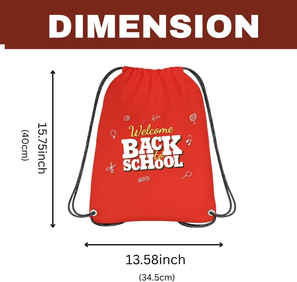 کیف بندکشی کوله پشتی برای مدرسه بچه ها - بسته 12 عددی ساک های قابل استفاده مجدد - کوله پشتی سبک وزن روزانه برای دانش آموزان، باشگاه، مسافرت، ورزش، فعالیت ها و لوازم