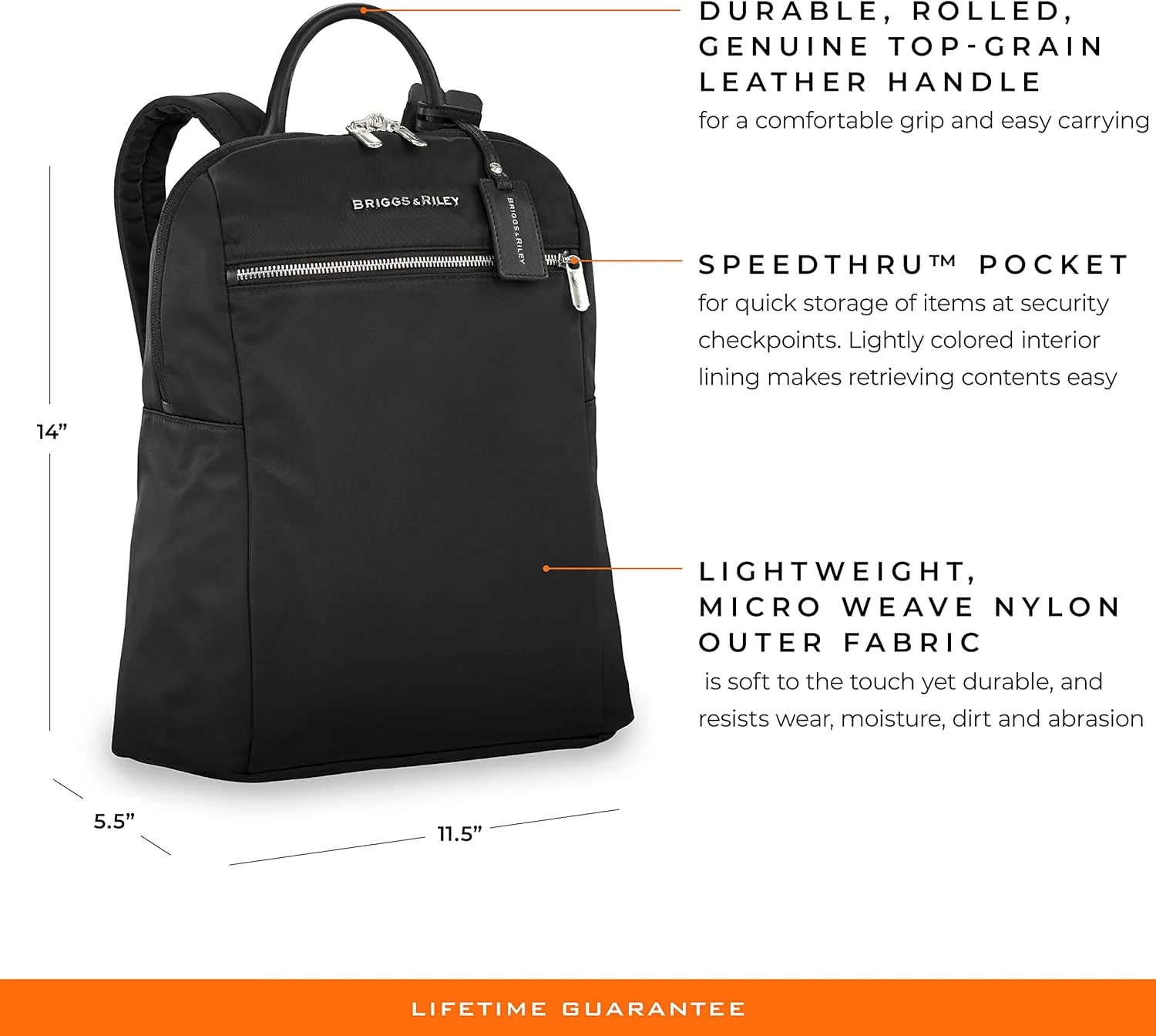 کوله پشتی باریک راپسودی بریگز اند رایلی، 36 سانتی متر، 11.6 لیتر