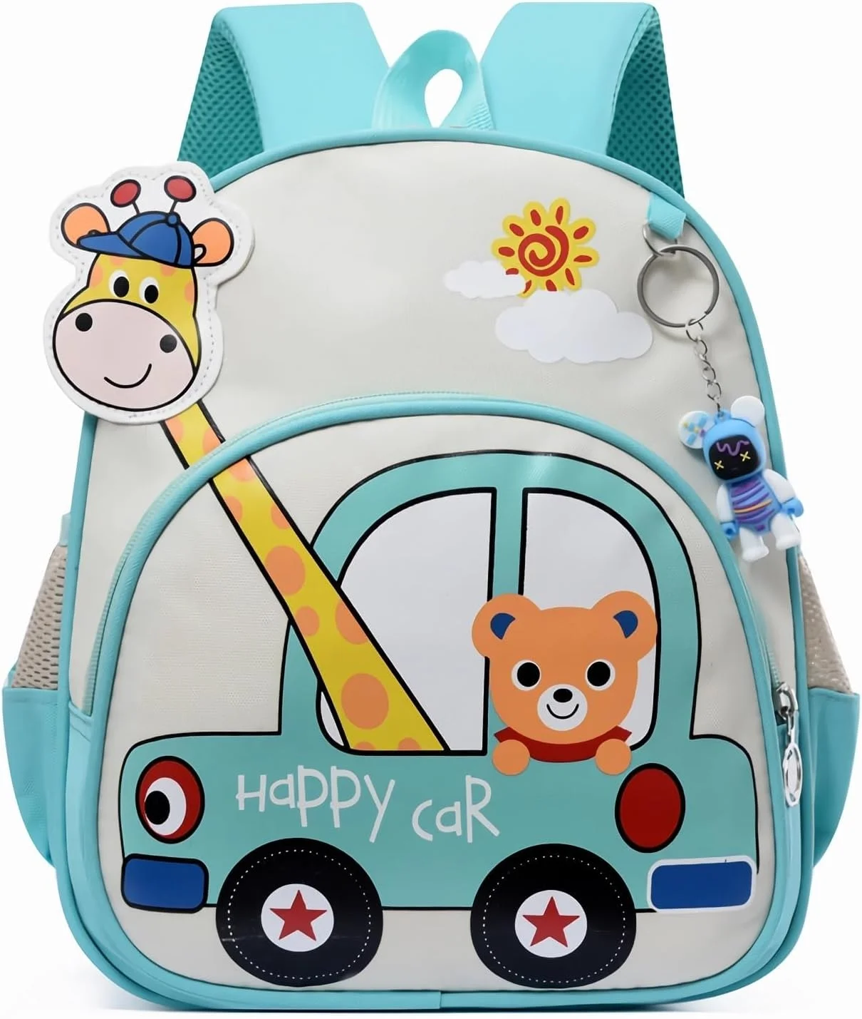 کوله پشتی کودکانه، کوله پشتی مدرسه ای کارتونی و زیبا، کوله پشتی سبک وزن، کوله پشتی مدرسه با بند قابل تنظیم، کیف کوچک پیش دبستانی با جیب سکه برای دختران و پسران