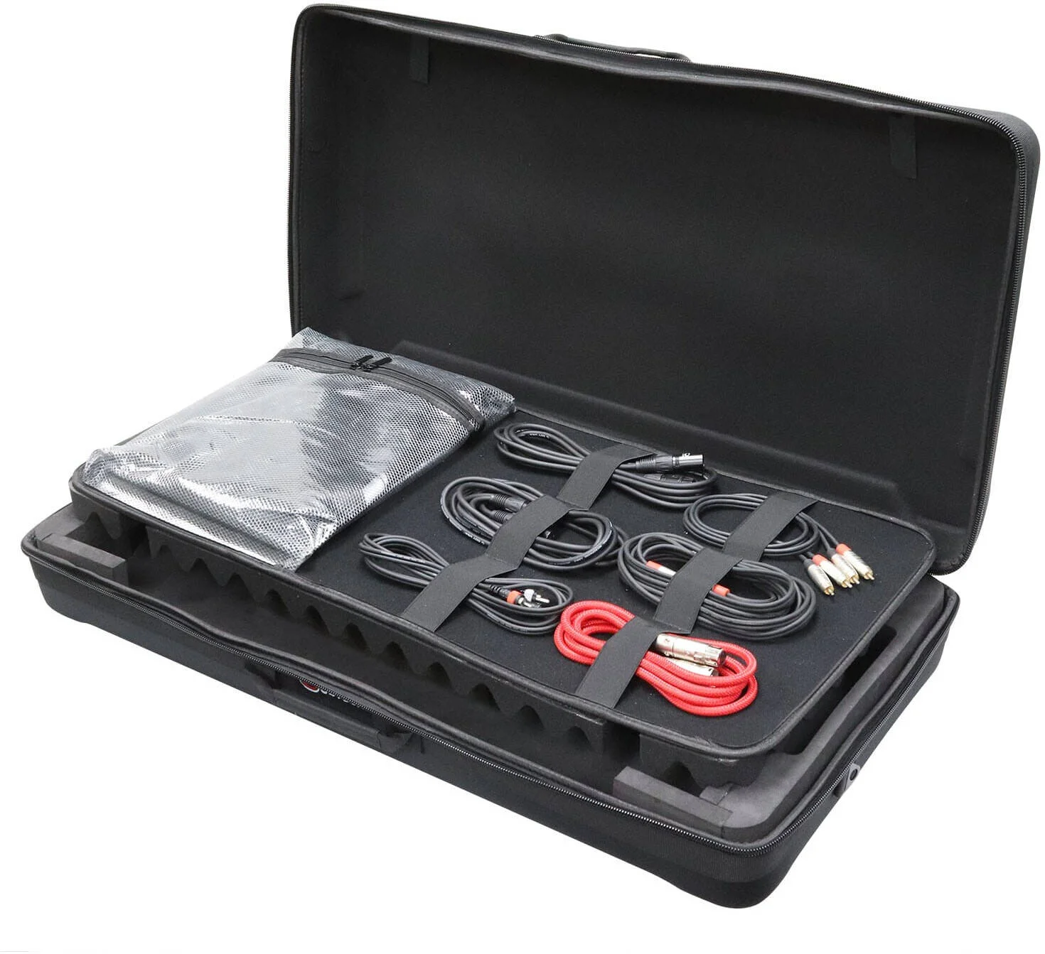 کیف نرم آلفاتتا DDJ-GRV6 اودیسه آمریکا با محفظه درب، دستگیره حمل، فوم درب، بند شانه، مشکی | BMDDJGRV6DLX
