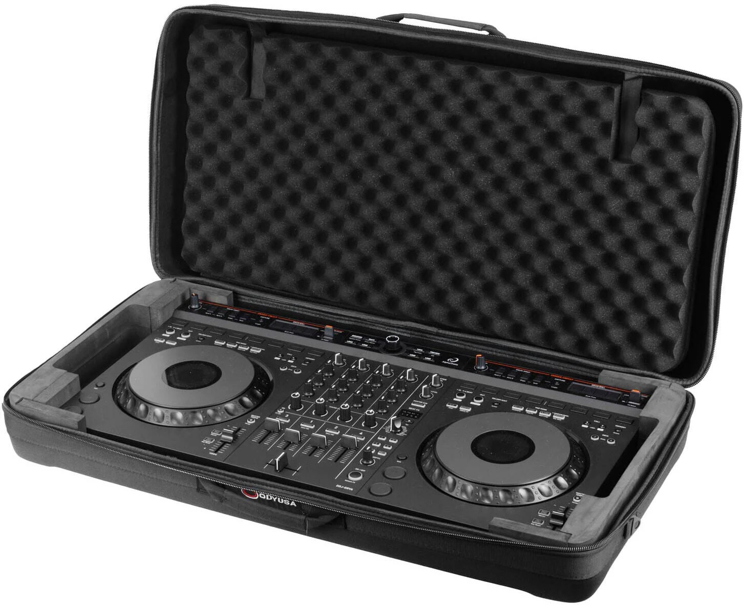 کیف نرم آلفاتتا DDJ-GRV6 اودیسه آمریکا با محفظه درب، دستگیره حمل، فوم درب، بند شانه، مشکی | BMDDJGRV6DLX