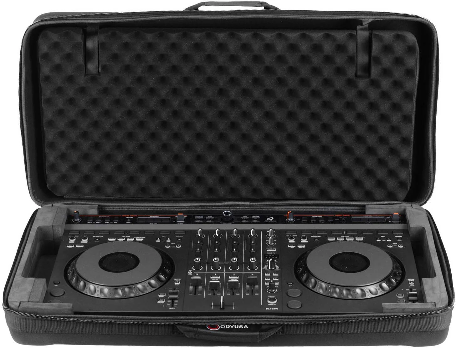 کیف نرم آلفاتتا DDJ-GRV6 اودیسه آمریکا با محفظه درب، دستگیره حمل، فوم درب، بند شانه، مشکی | BMDDJGRV6DLX