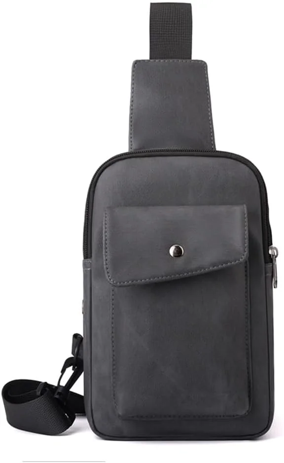 کیف دوشی اسپرت، کیف سینه چرمی مصنوعی Azonee مناسب آقایان و بانوان، ایده آل برای سفر و فضای باز