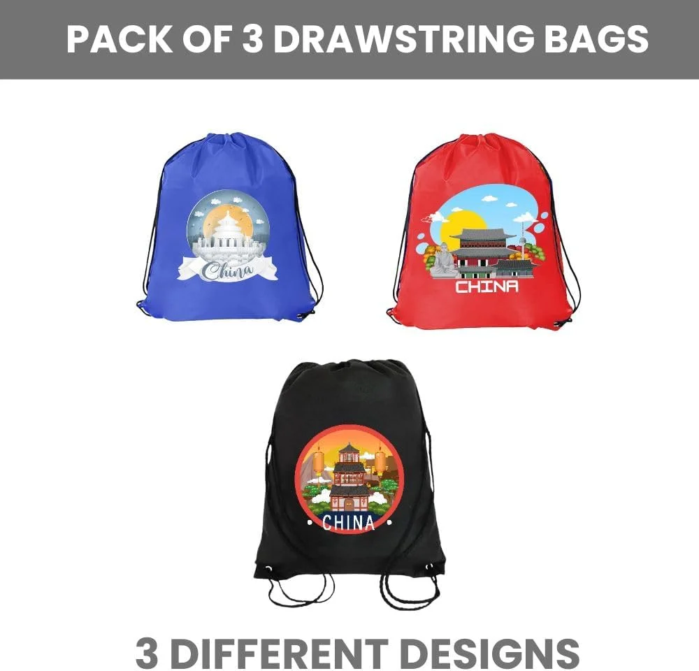 ست ۳ عددی کوله پشتی بند دار با طرح های متنوع - مناسب برای ورزش، مدرسه، دانشگاه و استفاده روزمره