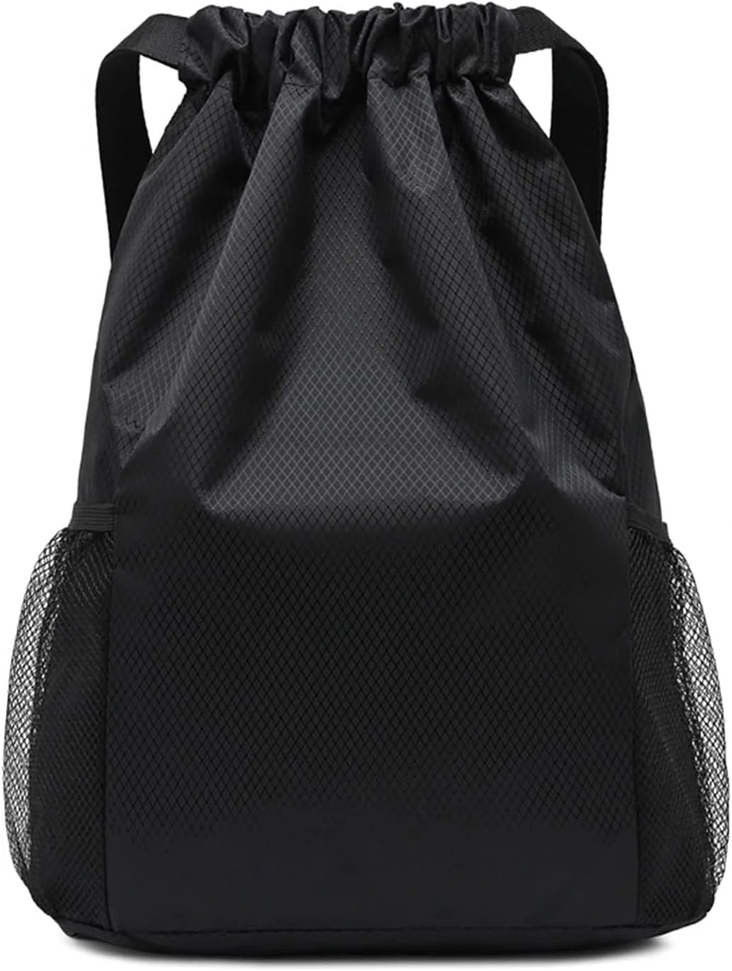 کیف ورزشی باشگاه - کوله پشتی بند دار ضد آب (40x48 سانتی متر) برای آقایان و بانوان - ساک دستی سبک وزن از جنس پارچه آکسفورد برای شنا، مسافرت، ساحل و مدرسه (مشکی)