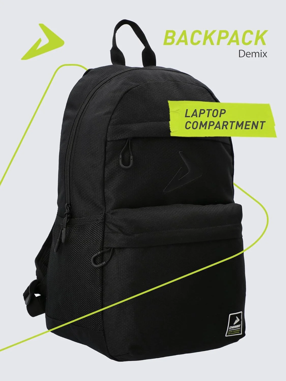 کوله پشتی نوجوان دیمیکس – کیف مدرسه و ورزشی 18 لیتری ضد آب با جیب لپ تاپ، جزئیات بازتابنده نور و محفظه های متعدد، ایده آل برای پسران، دختران و استفاده روزمره