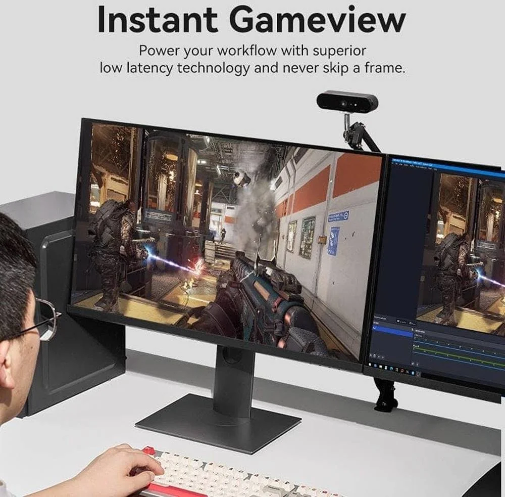 کارت کپچر ویدیو Vention، HDMI به USB-A / USB-C، تا رزولوشن 1080p @ 60Hz، تاخیر بسیار کم، روکش TPE، سرعت انتقال 480 مگابیت بر ثانیه، بدنه آلیاژ آلومینیوم، خاکستری | ACWHA کارت کپچر ویدیو Vention، HDMI به USB-A / USB-C، تا رزولوشن 1080p @ 60Hz، تاخیر بسیار کم، روکش TPE، سرعت انتقال 480 مگابیت بر ثانیه، بدنه آلیاژ آلومینیوم، خاکستری | ACWHA