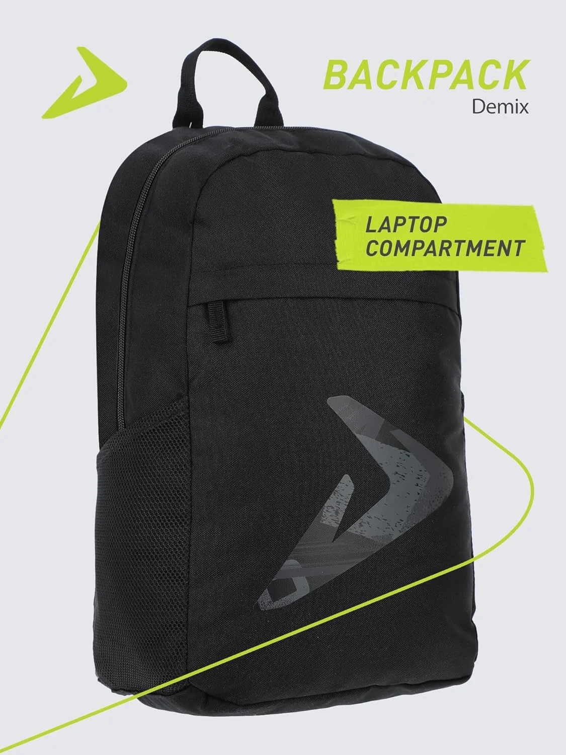 کوله پشتی نوجوان دیمیکس – کوله پشتی بادوام مدرسه و ورزش با جیب لپ تاپ، جنس ضد آب و بندهای بازتابنده، M